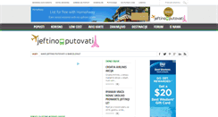 Desktop Screenshot of jeftinoputovati.com