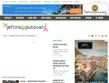Tablet Screenshot of jeftinoputovati.com